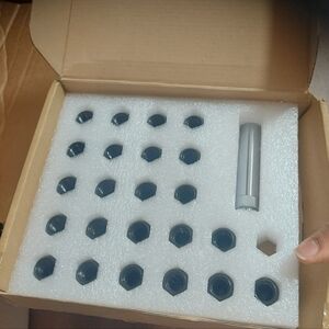 Black and Silver Computer Parts Set Missing One Set